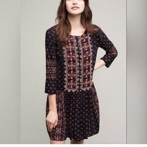 Anthropologie Vanessa Virginia Kaleidoscope Mini Dress XL